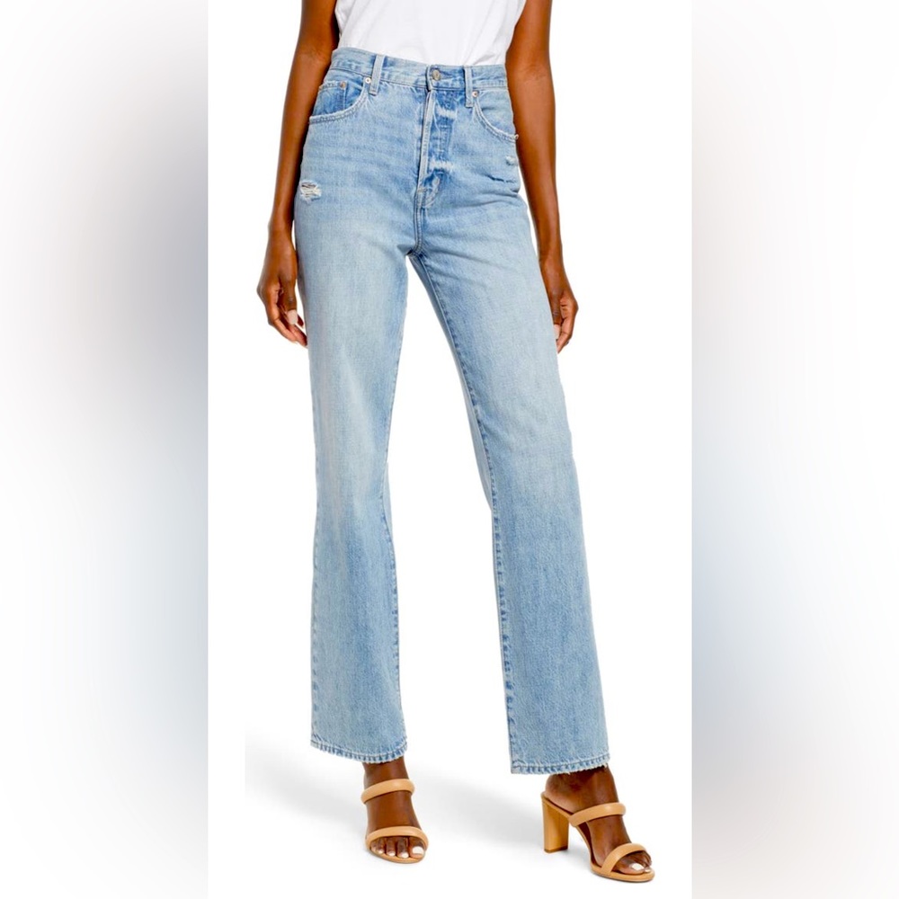 Pistola Cassie High Waste Straight Leg Jeans